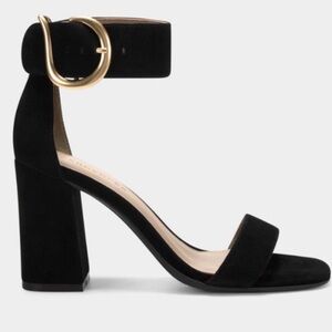 Aerosoles Women's Landon Block Heel Sandals with Ankle Strap size 10